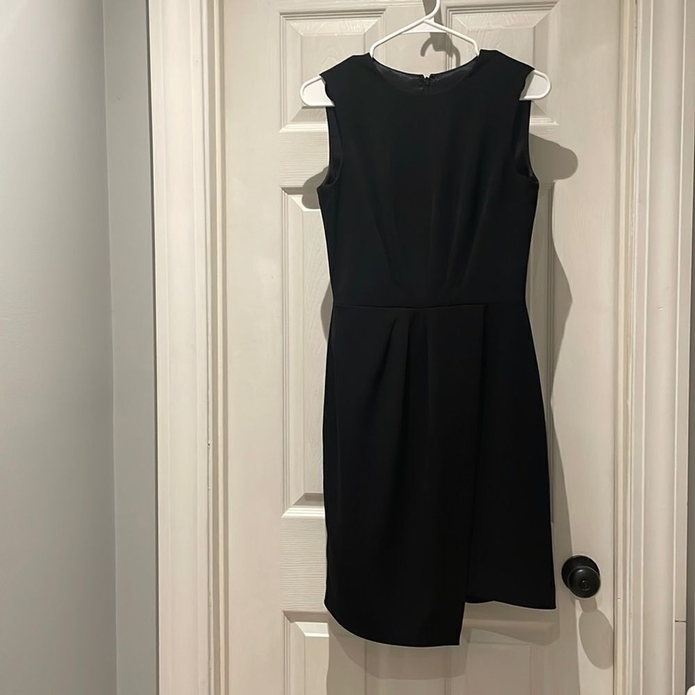 Alex Marie black asymmetrical sleeveless little black dress SZ 2